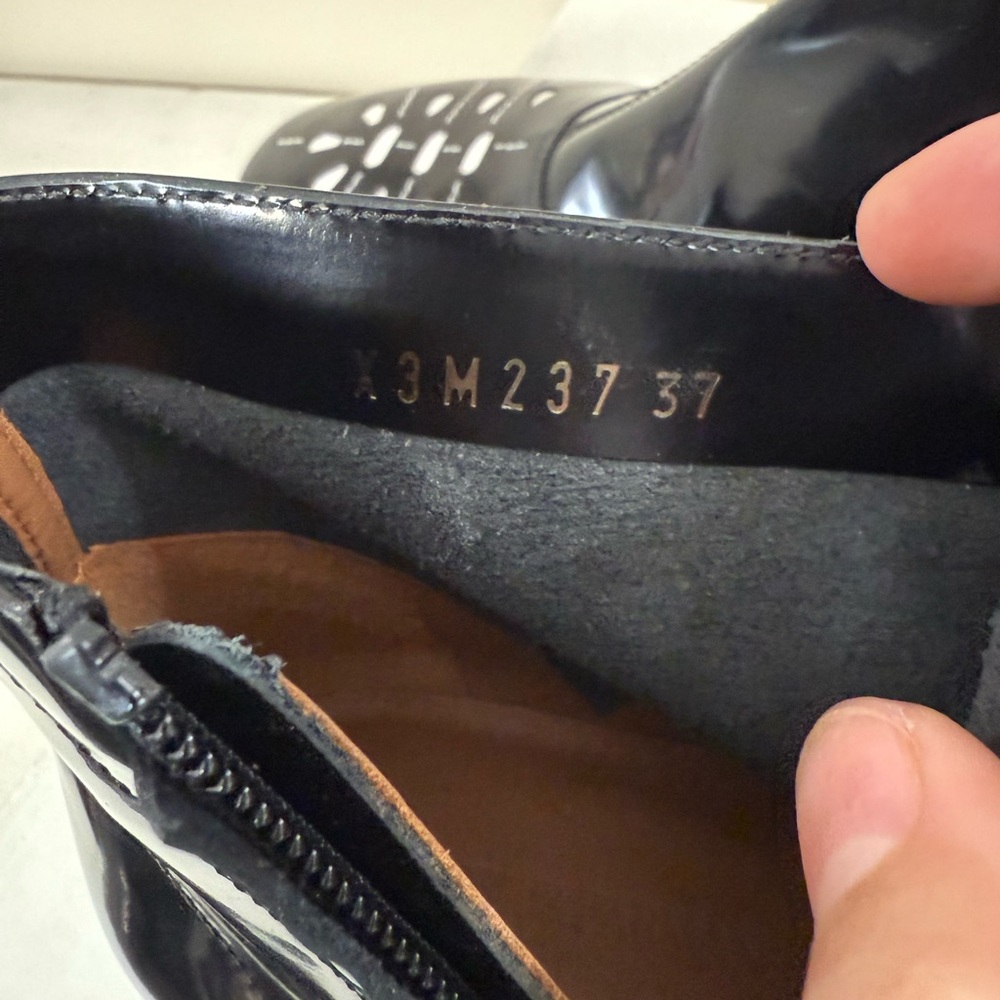 Emporio Armani Leather Black Ankle Boots - Picture 7 of 8
